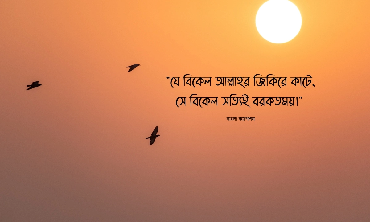 বিকেল নিয়ে ক্যাপশন ইসলামিক