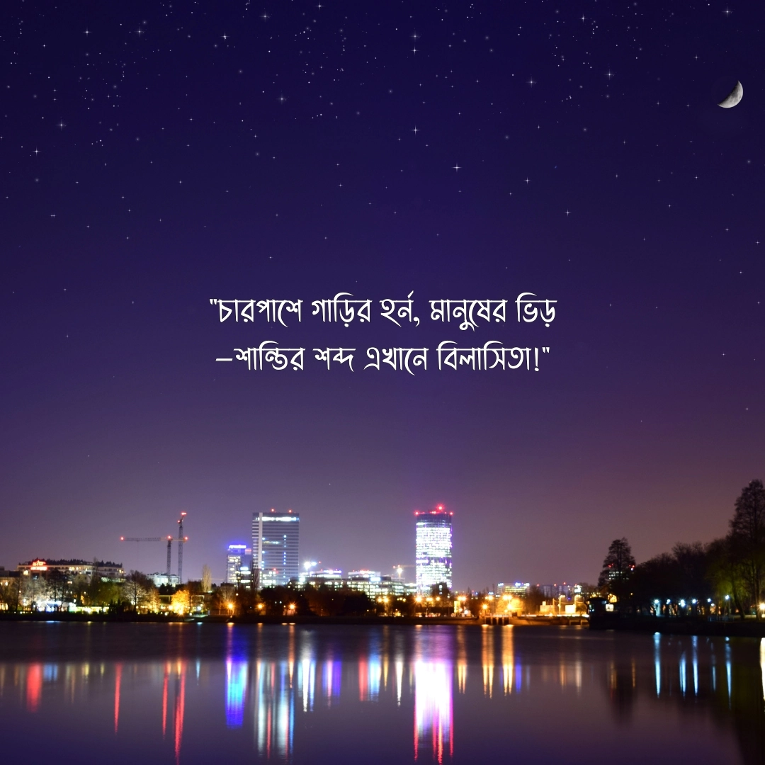 ব্যস্ত শহর নিয়ে স্ট্যাটাস পিক