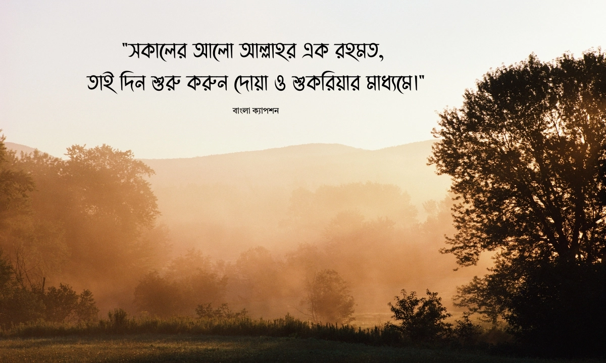 সকাল নিয়ে ইসলামিক ক্যাপশন
