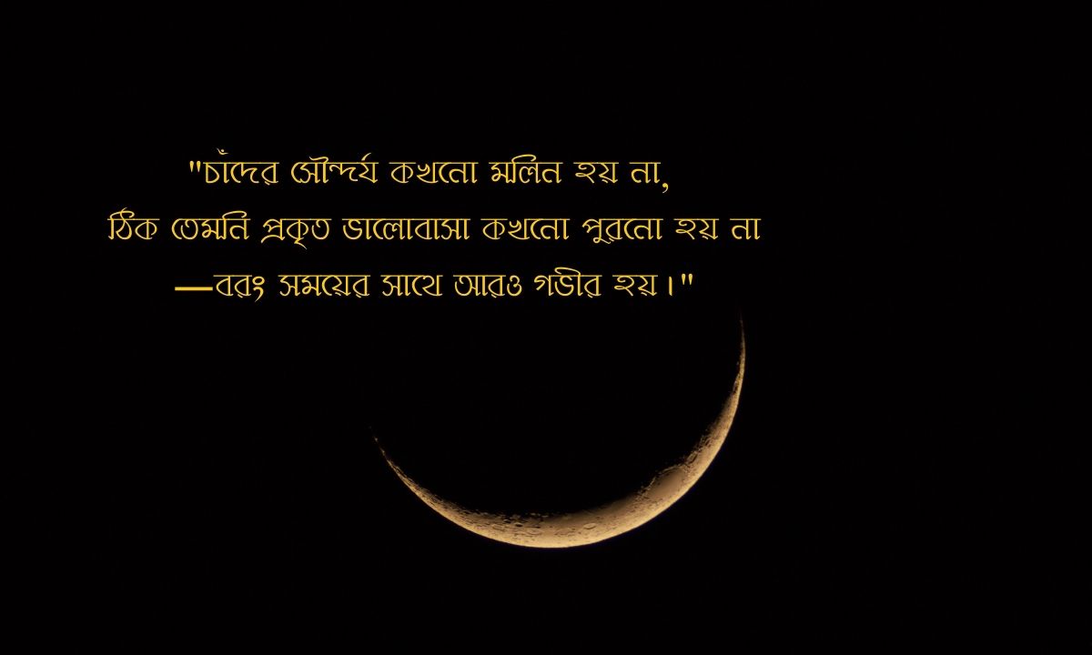 চাঁদ নিয়ে ক্যাপশন বাংলা পিক