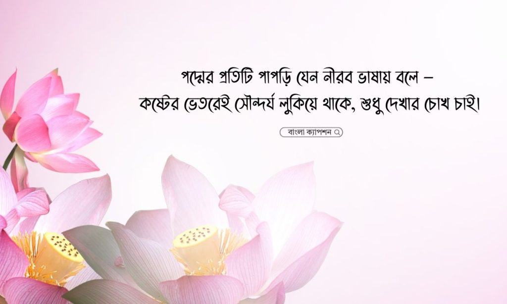 পদ্ম ফুল নিয়ে ক্যাপশন