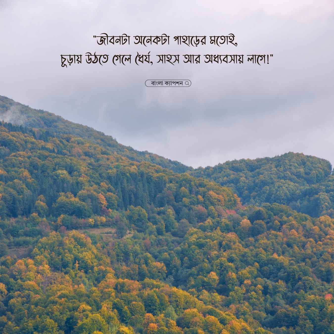 পাহাড় নিয়ে ক্যাপশন পিক