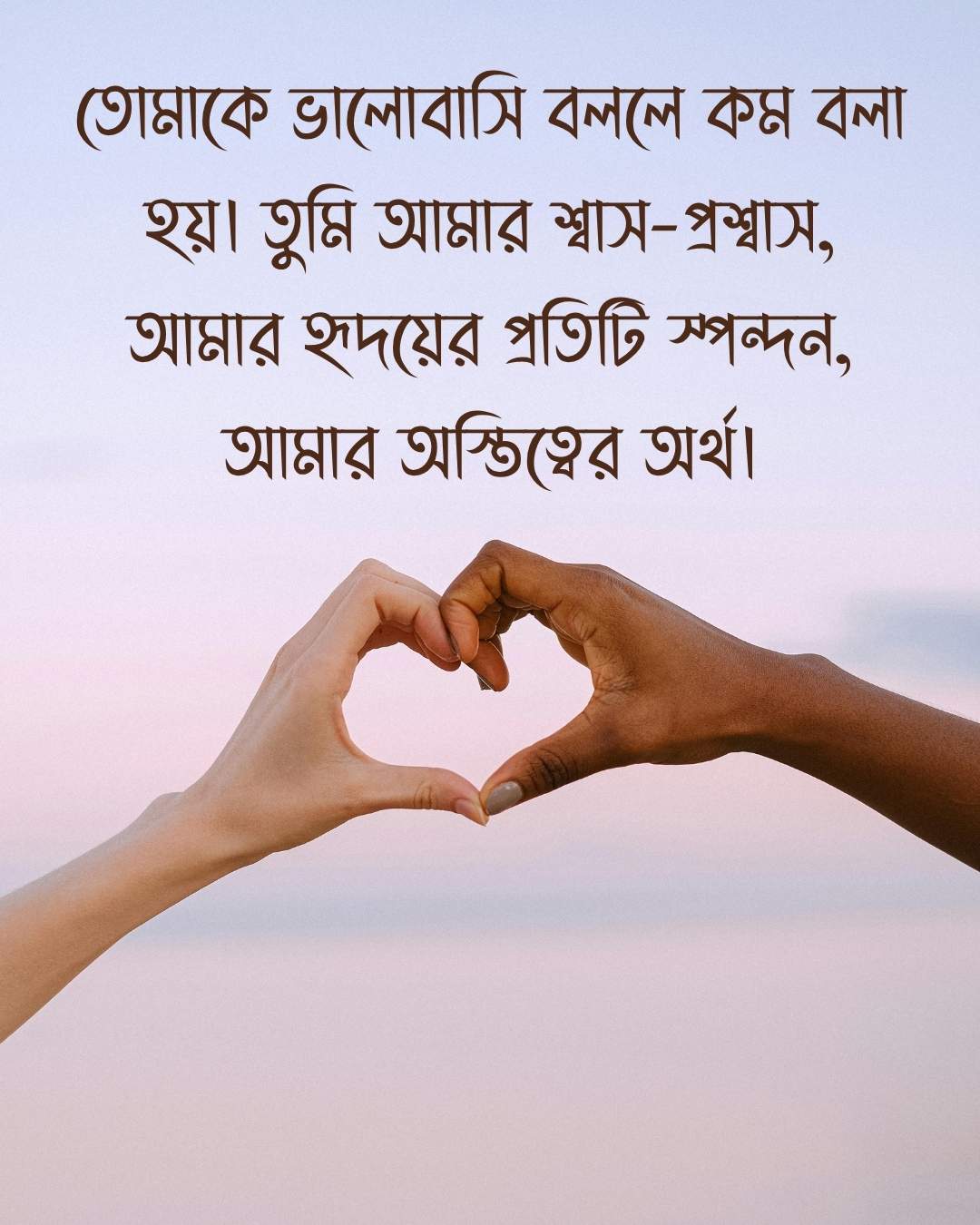 তোমাকে ভালোবাসি বললে কম বলা হয়