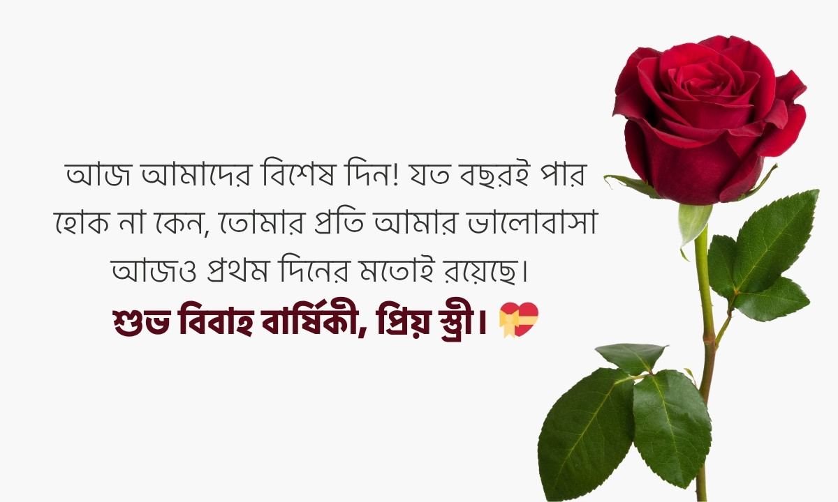 স্ত্রীকে বিবাহ বার্ষিকী শুভেচ্ছা ছবি