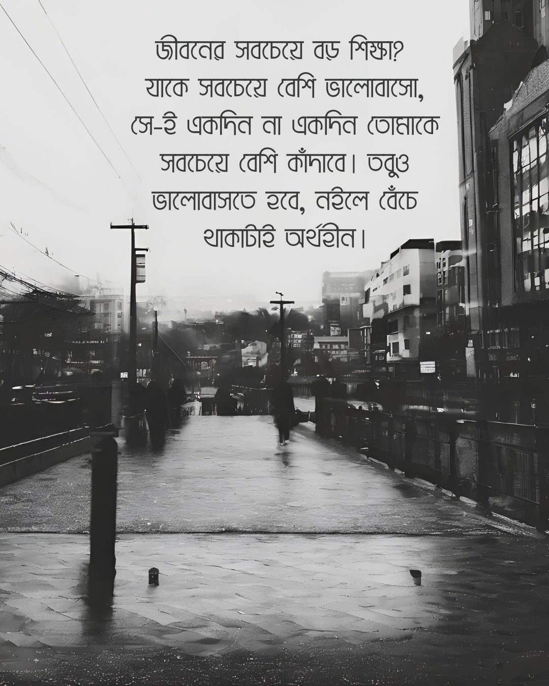 জীবনের সবচেয়ে বড় শিক্ষা - উক্তি পিকচার