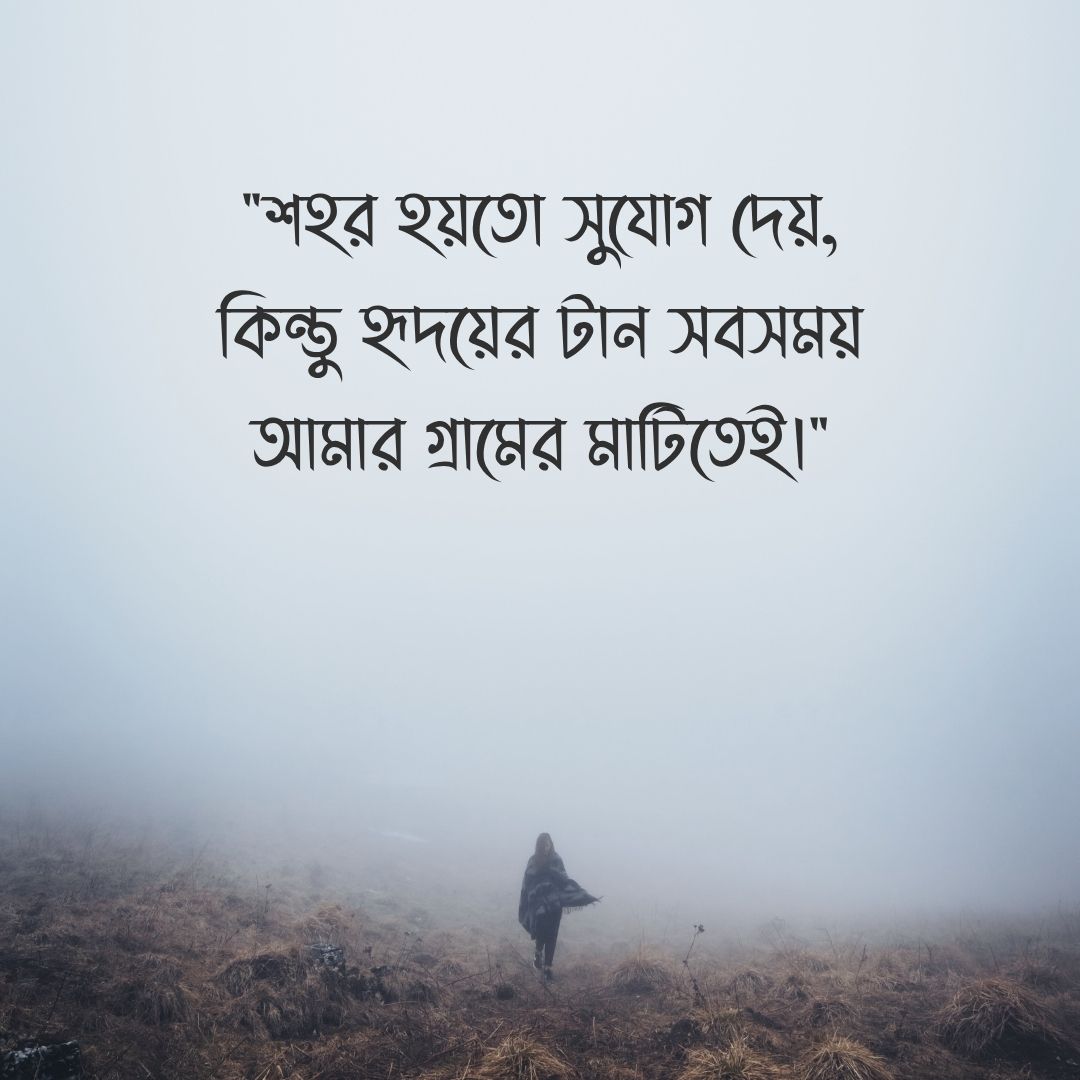 নিজের গ্রাম নিয়ে স্ট্যাটাস ছবি