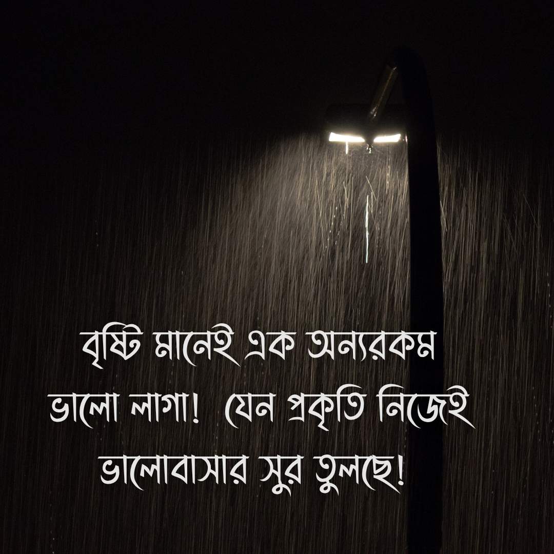 বৃষ্টি মানেই এক অন্যরকম ভালো লাগা