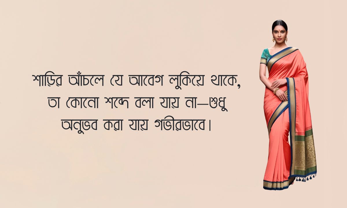 শাড়ি নিয়ে ক্যাপশন পিকচার