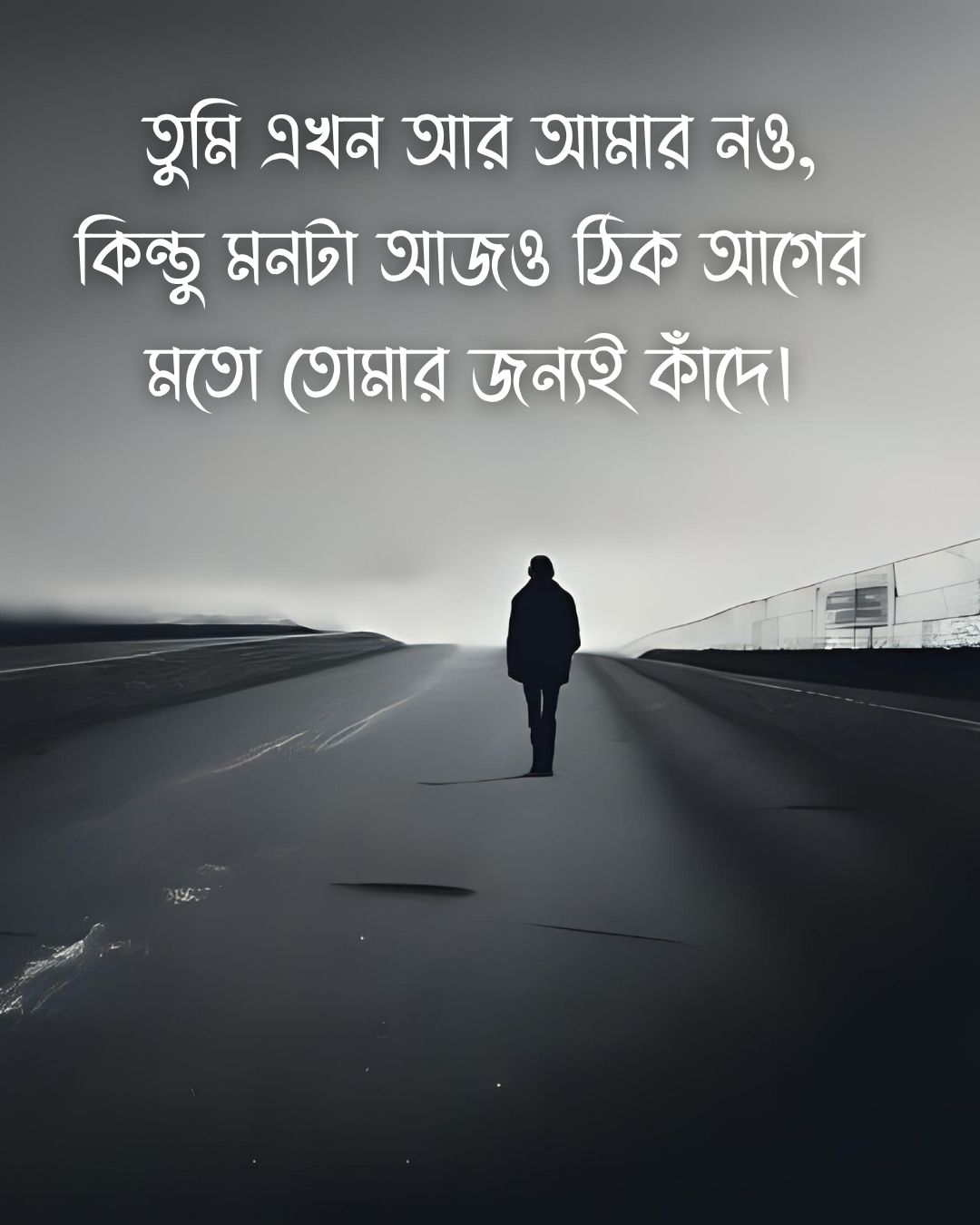 তুমি এখন আর আমার নও, কিন্তু মনটা আজও ঠিক আগের মতো তোমার জন্যই কাঁদে