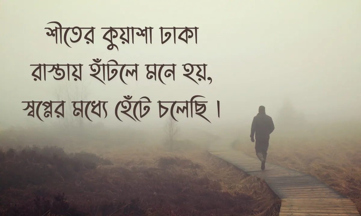 শীতের ক্যাপশন ছবি